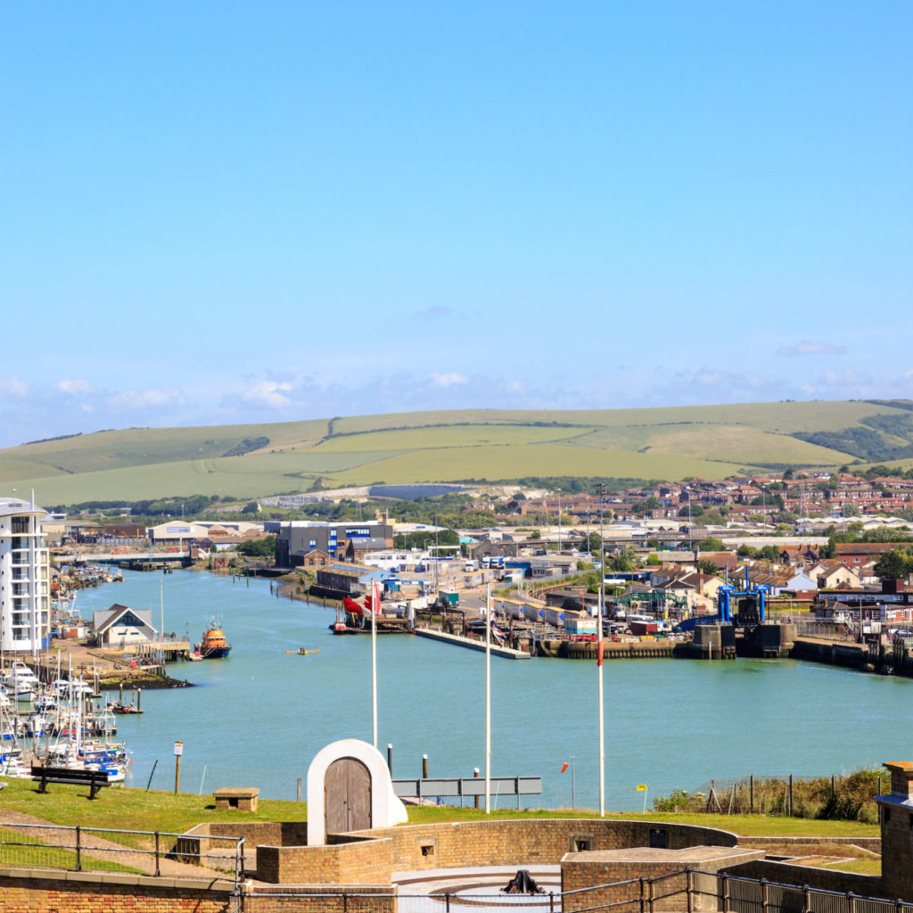 View across Newhaven Harbour from the Fort